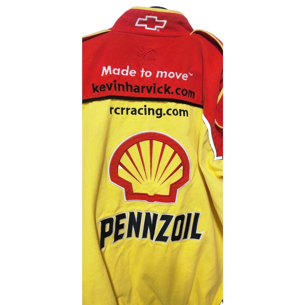 Kevin Harvick #29 Penzoil Shell Coat Jacket Size XL Chase Authentic Drivers Line - Picture 2 of 16